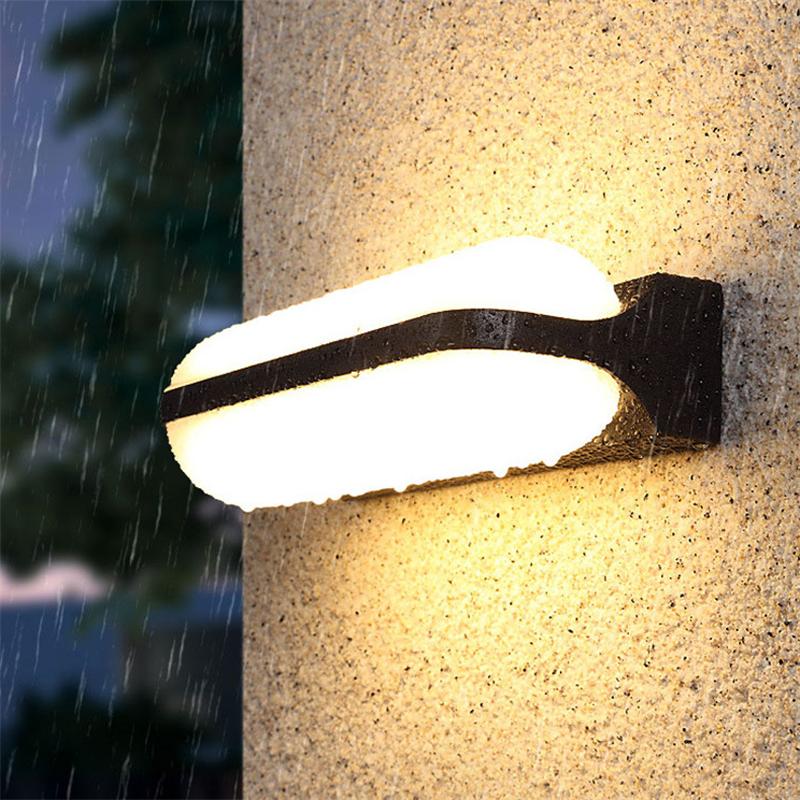 Modern water-resistant outdoor wall light Rwan - vue 3 sur 19