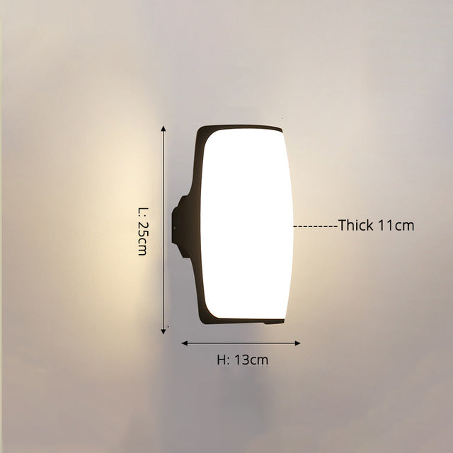 Modern water-resistant outdoor wall light Rwan - vue 15 sur 19