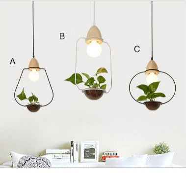 Suspension LED art déco avec des plantes Mira - vue 10 sur 10