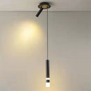 Designer pendant light LED tube light gold or black Amias