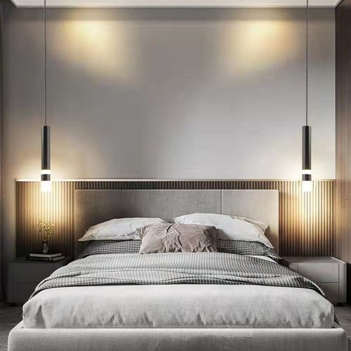 Designer pendant light LED tube light gold or black Amias - vue 3 sur 16