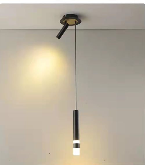 Designer pendant light LED tube light gold or black Amias - vue 12 sur 16
