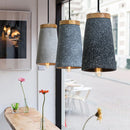 Designer LED pendant light with Marta cement shade