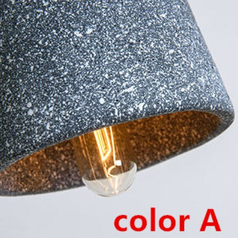 Designer LED pendant light with Marta cement shade - vue 6 sur 9