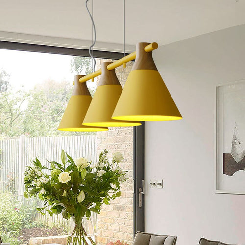 Modern LED cone pendant light Gallina - vue 5 sur 4