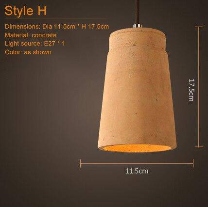 Terracotta ceramic pendant light concrete - vue 26 sur 27