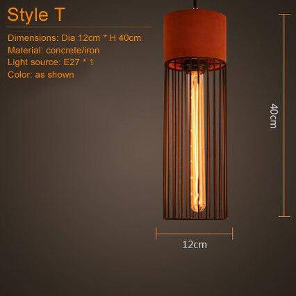Terracotta ceramic pendant light concrete - vue 16 sur 27