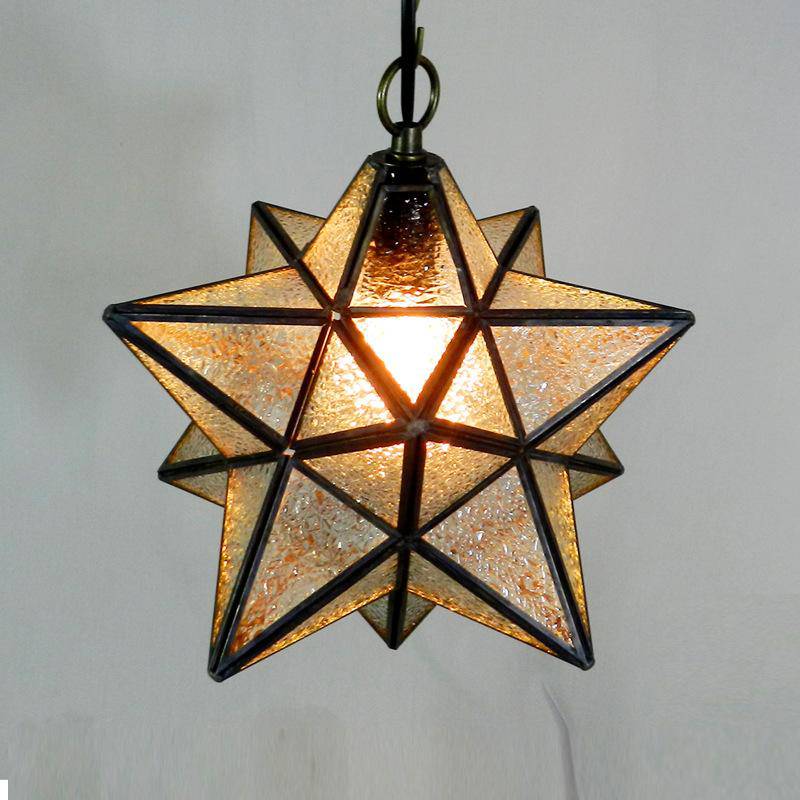 Retro star design pendant light - vue 3 sur 5