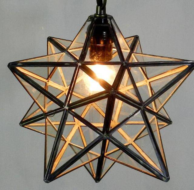 Retro star design pendant light