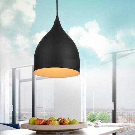 Nordic loft style black LED pendant light