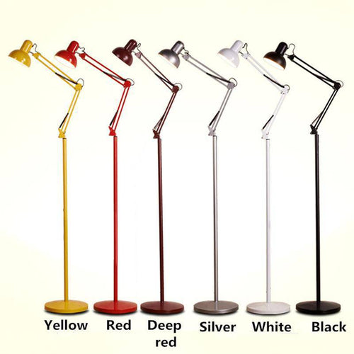 Floor lamp with adjustable arm in assorted colours - vue 5 sur 6
