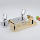 Ceiling light with two adjustable spots (black, white, gold or chrome)