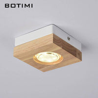 Botimi square wooden LED spotlight