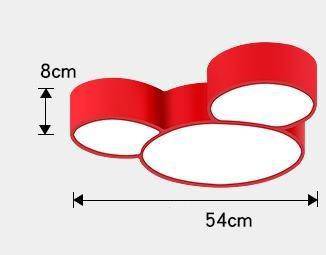 Children's ceiling light in Mickey Mouse head shape (various colours) - vue 5 sur 6