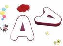 Children's LED ceiling light in alphabet letter design