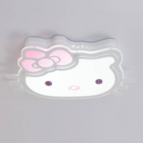 Children's LED ceiling light hello kitty head - vue 2 sur 2