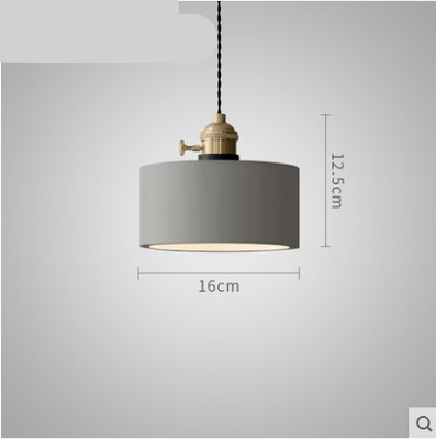LED designer pendant light in concrete
