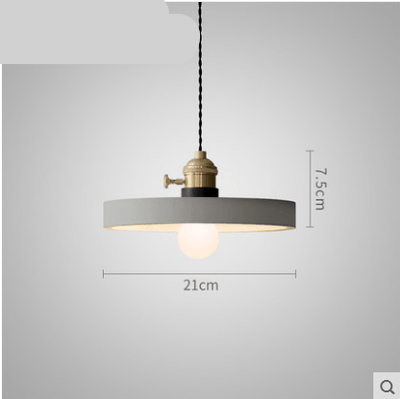 LED designer pendant light in concrete - vue 7 sur 8