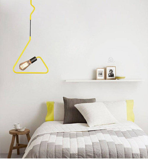 Geometric coloured LED pendant lights - vue 10 sur 9