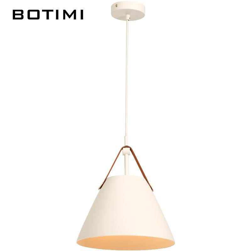 Botimi designer LED pendant light in metal and fabric - vue 12 sur 13