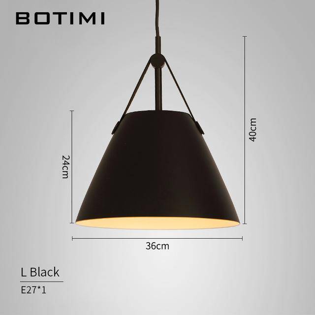 Botimi designer LED pendant light in metal and fabric - vue 7 sur 13