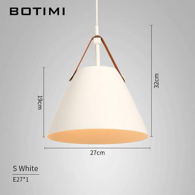 Botimi designer LED pendant light in metal and fabric - vue 9 sur 13