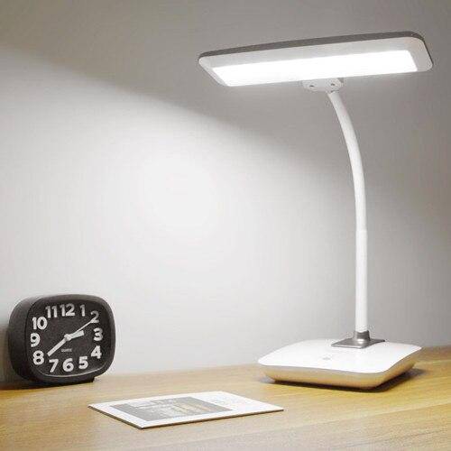 White LED touch desk lamp with 3 brightness levels