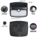 Solar outdoor wall light with 48 LED sensor