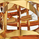 Gold ring design LED pendant light tornado
