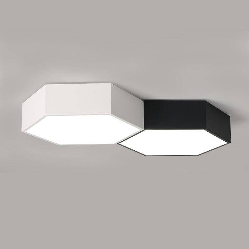 Honeycomb coloured hexagonal LED ceiling light - vue 5 sur 5