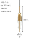 Original design LED pendant light (blue or gold)
