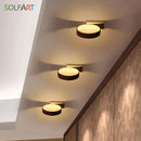White circle LED design wall light