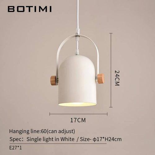 LED pendant light with wooden bar and adjustable metal spotlights