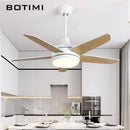 LED ceiling fan with wooden blades Botimi