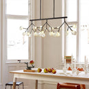 Modern designer LED chandelier with wooden tree branches (black or gold)