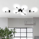 Designer LED wall light with small illuminated bars