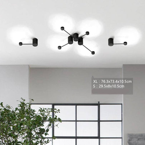 Designer LED wall light with small illuminated bars - vue 2 sur 5