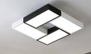 Rectangular colour LED ceiling light for dining room