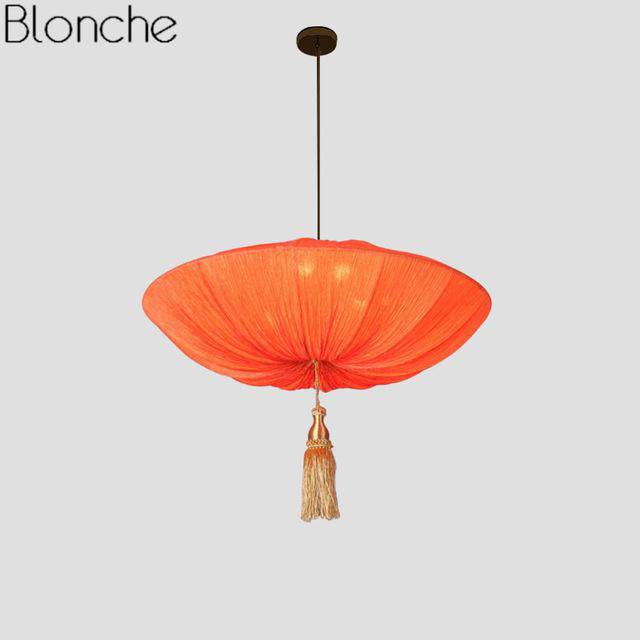 Chinese style LED pendant light - vue 6 sur 10