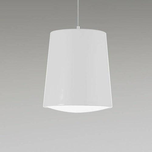 Modern coloured LED aluminium cylinder pendant light - vue 7 sur 8