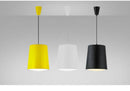 Modern coloured LED aluminium cylinder pendant light
