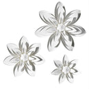 Modern white flower petal pendant light
