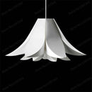 Modern white flower petal pendant light