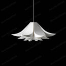 Modern white flower petal pendant light