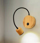 Adjustable 3W wooden wall light