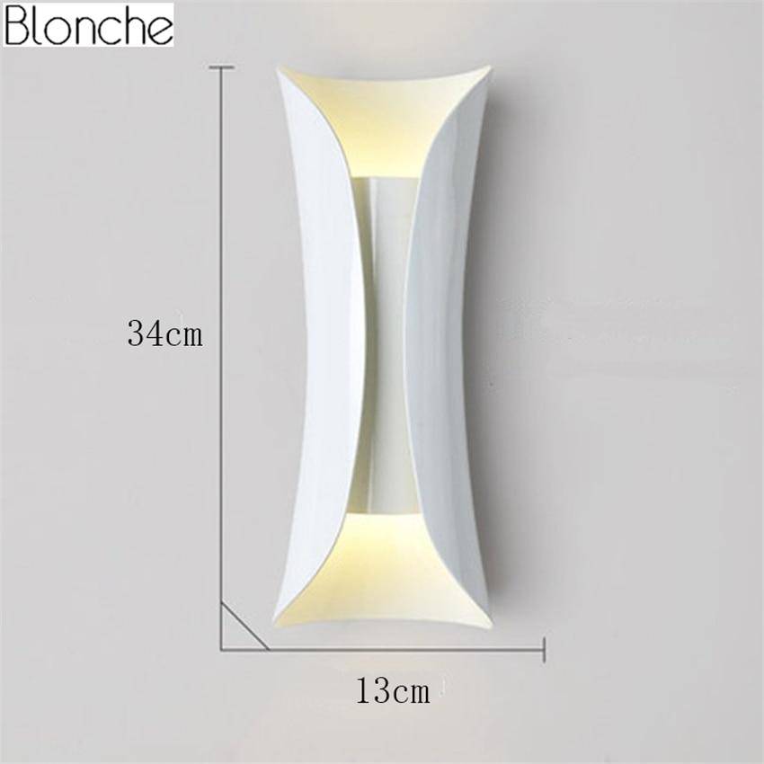 Metal LED designer wall light pillow - vue 6 sur 6
