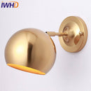 Designer gold globe LED wall light Arandela
