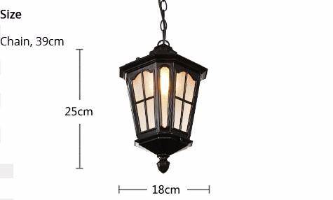 Vintage aluminium outdoor lantern - vue 4 sur 4