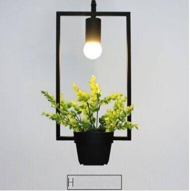 Shape pendant light with green plants trazos - vue 9 sur 12