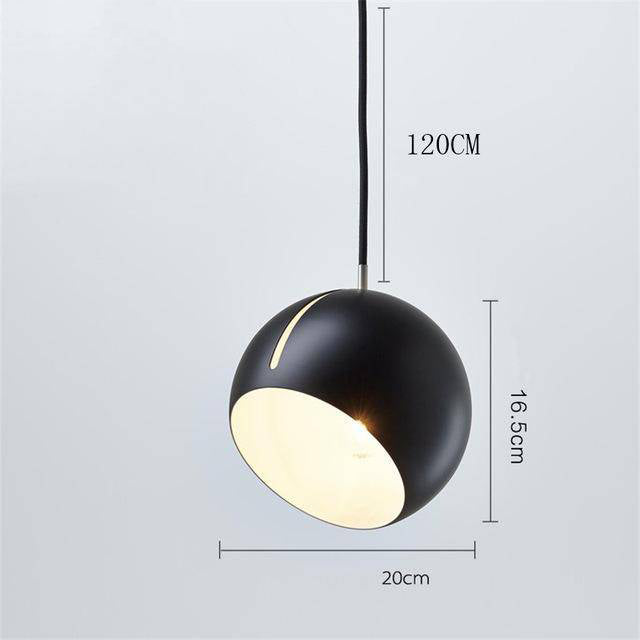 Colourful dirigible ball LED pendant light - vue 8 sur 9